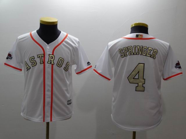 2017 world championship Houston Astros gold jerseys-013
